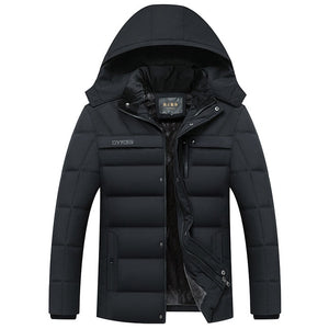 2019 Hot Fashion Hooded Winter Coat Men Thick Warm Mens Winter Jacket Windproof Father's Gift Parka