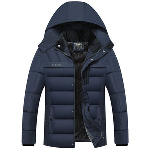 2019 Hot Fashion Hooded Winter Coat Men Thick Warm Mens Winter Jacket Windproof Father's Gift Parka