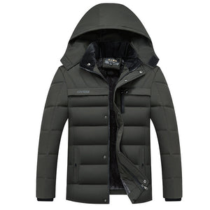 2019 Hot Fashion Hooded Winter Coat Men Thick Warm Mens Winter Jacket Windproof Father's Gift Parka